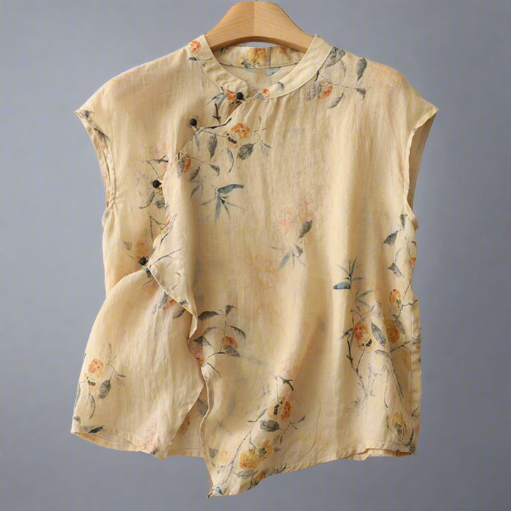 Juliane | Elegant Linen Top for Summer