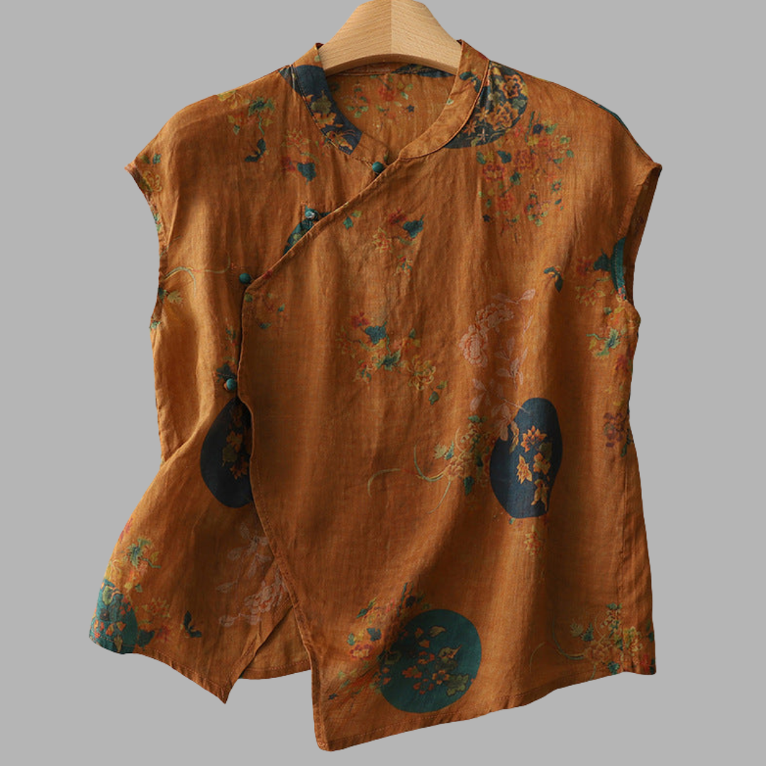 Juliane | Elegant Linen Top for Summer