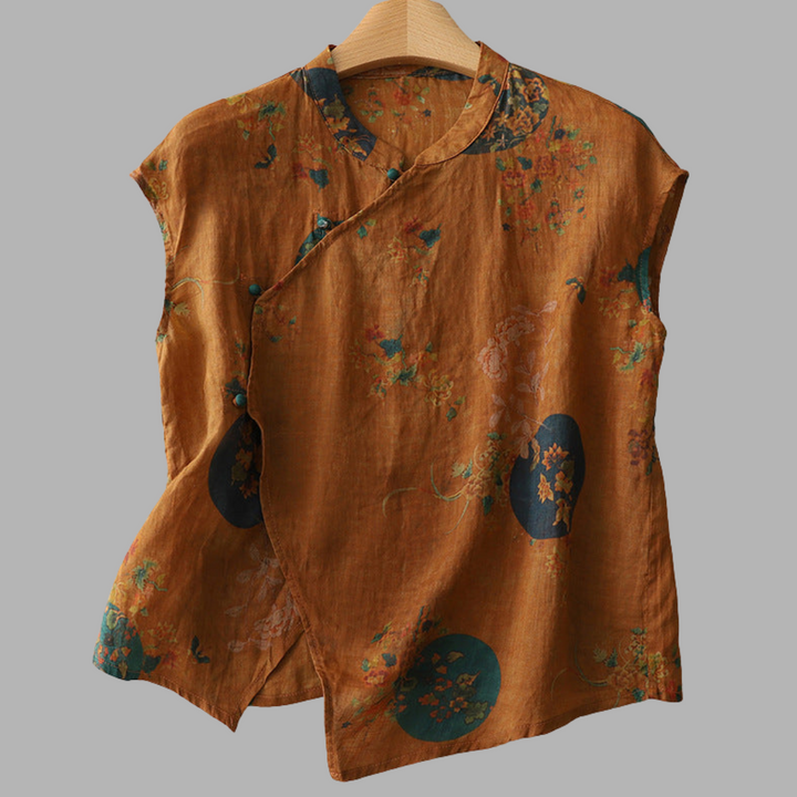 Juliane | Elegant Linen Top for Summer