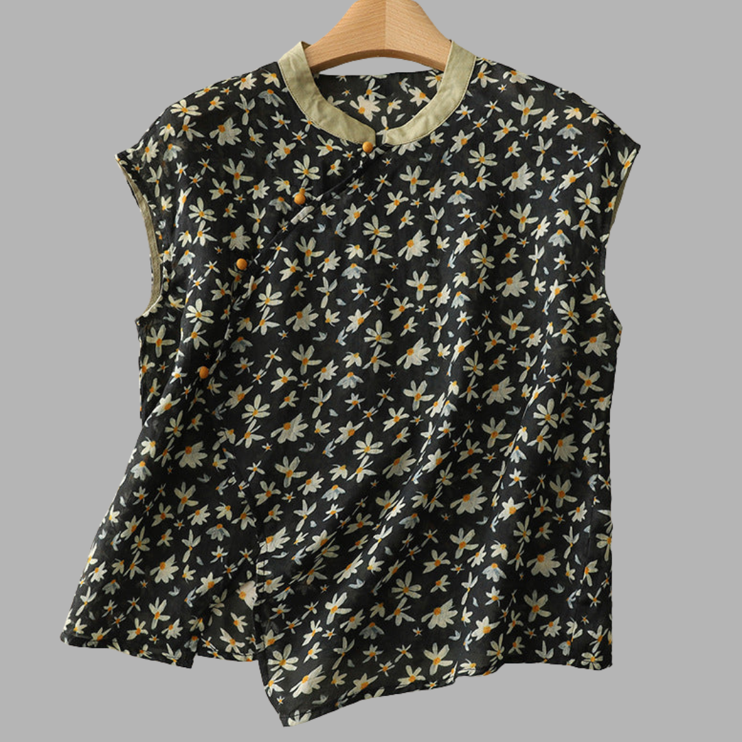 Juliane | Elegant Linen Top for Summer