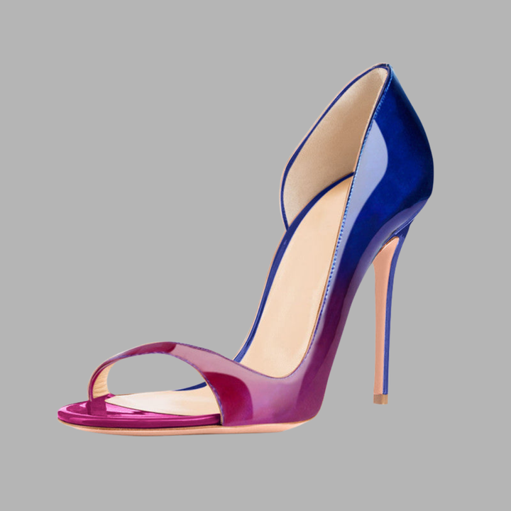 Roselotte | Black Stiletto Sandals with Cut-Outs
