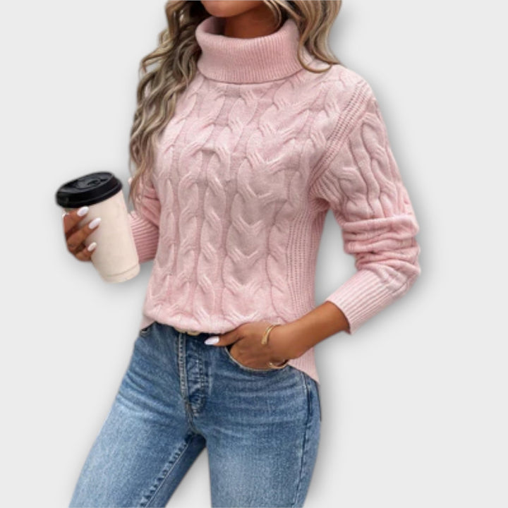 Amelia – Elegant Turtleneck Sweater Made of Knit