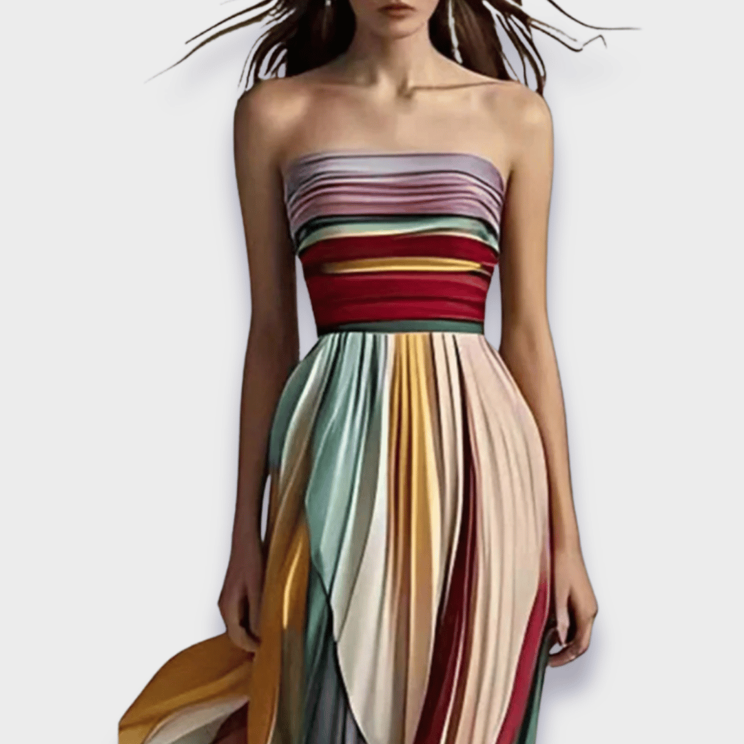 Gesine | Long Dress Made from Premium Fabric, Handmade