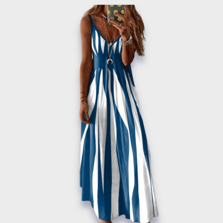 Claudia | Long Casual Dress Made from Handmade Premium Fabric