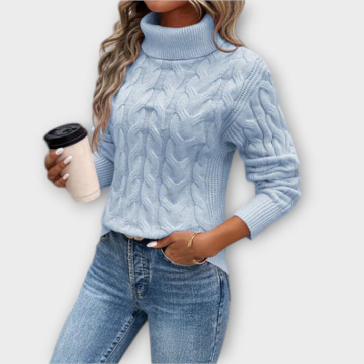 Amelia – Elegant Turtleneck Sweater Made of Knit
