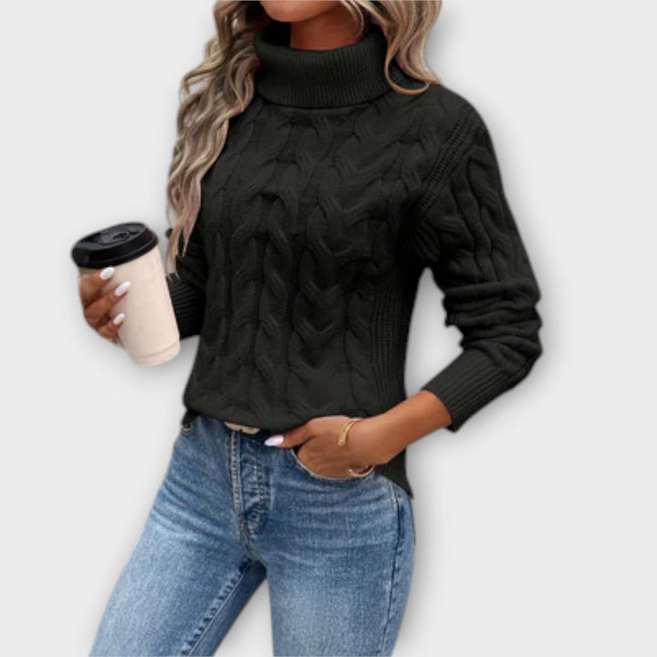 Amelia – Elegant Turtleneck Sweater Made of Knit
