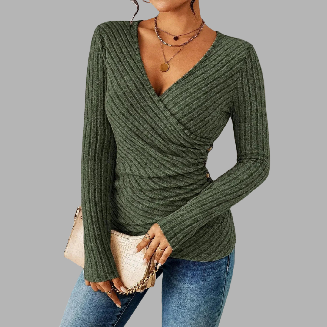 Melina | Shaping Long Sleeve Shirt with Slimming Effect