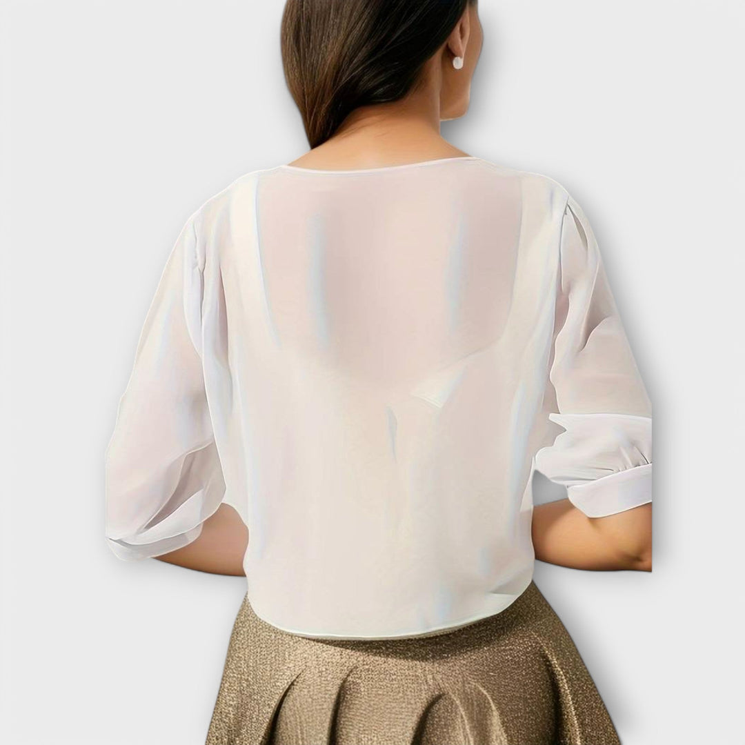 Olivia - Blouse with Open Front